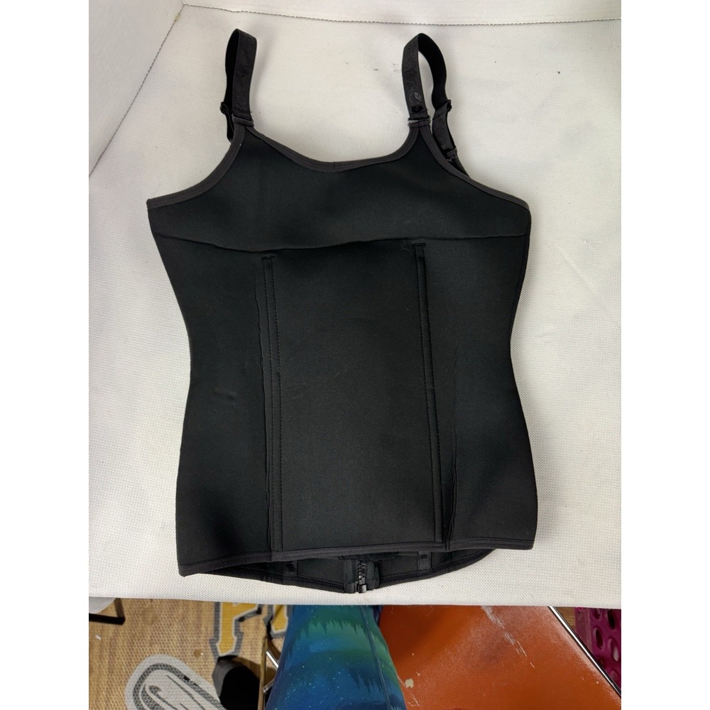 Black neoprene corset size medium unbranded